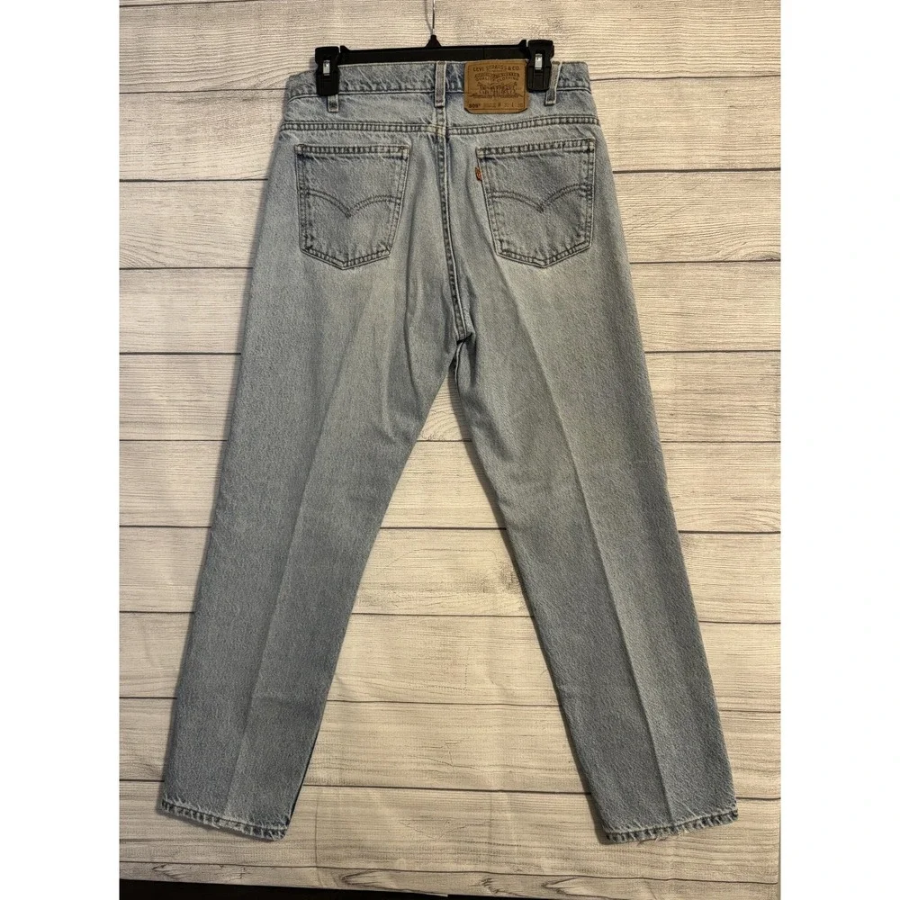 Levi's 505 Regular Fit Straight Leg Jeans 32x30 Light Wash Blue